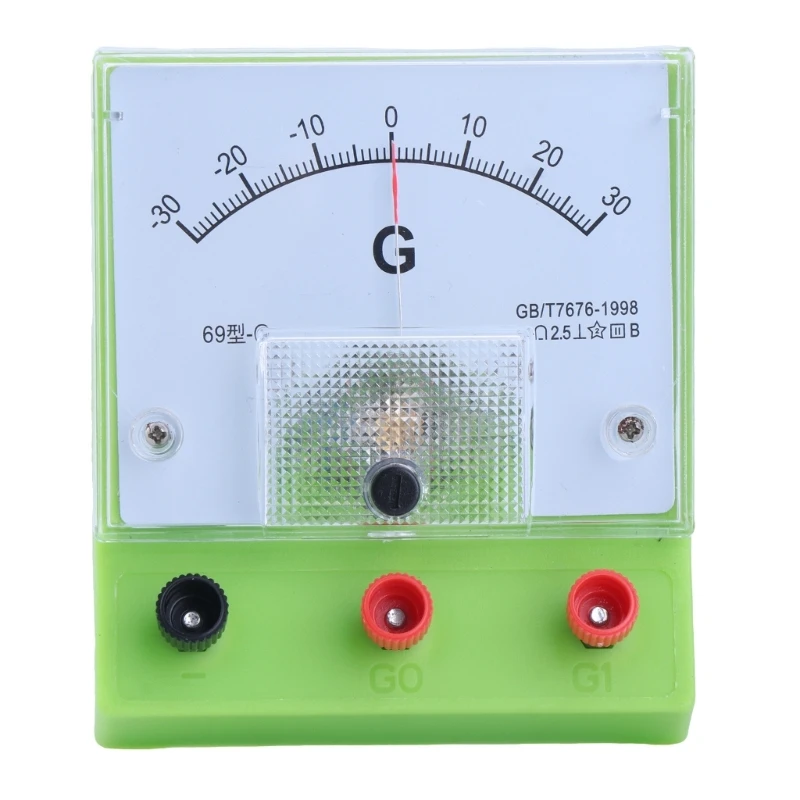 Home Galvanometer Scientific Current Sensitive Ammeter Electric Current Detector Analog Display Educational Tool