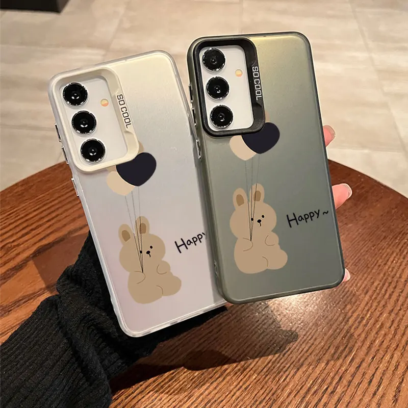 For Samsung Galaxy A13 14 15 20 21 22 23 25 31 33 34 35 5G 50 51 52 53 54 55 70 71 72 4G Colorful Soft Phone Case Balloon Rabbit