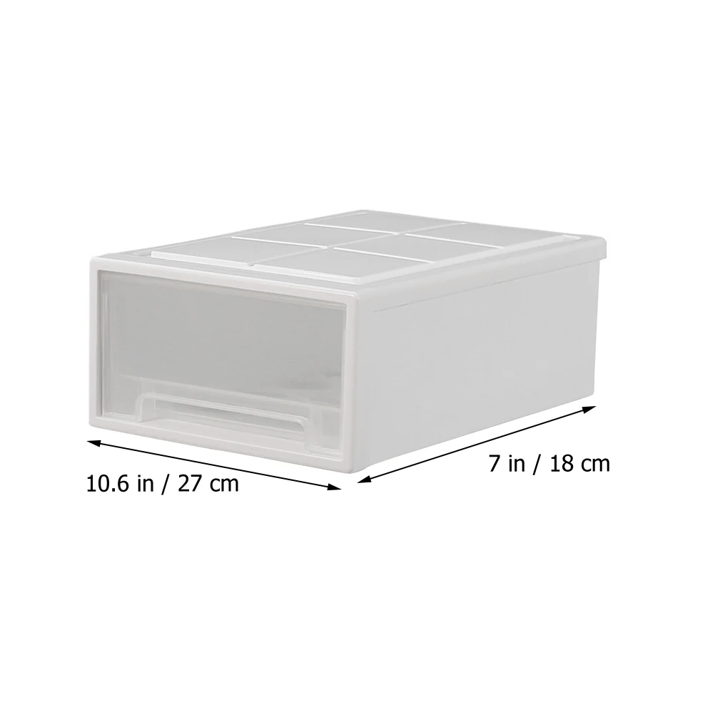 

Drawer Type Storage Case 5L Large Capacity Stackable Transparent Plastic Clothes Shoe Scarf ganizer Box Container