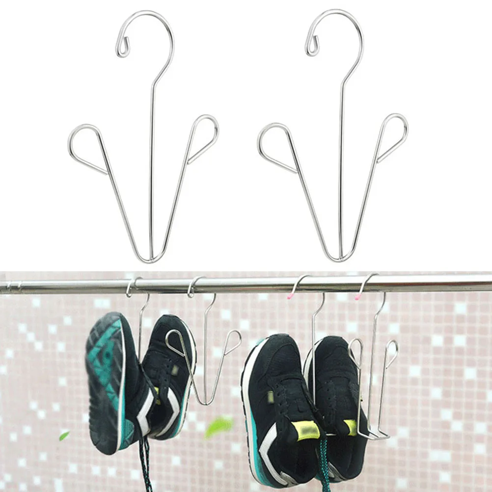 

8 Pcs Shoes Drying Rack Stainless Steel Lightweight Strong Shoe Dryer Hanger Boot Stand Desiccant Clip Anti Deformation