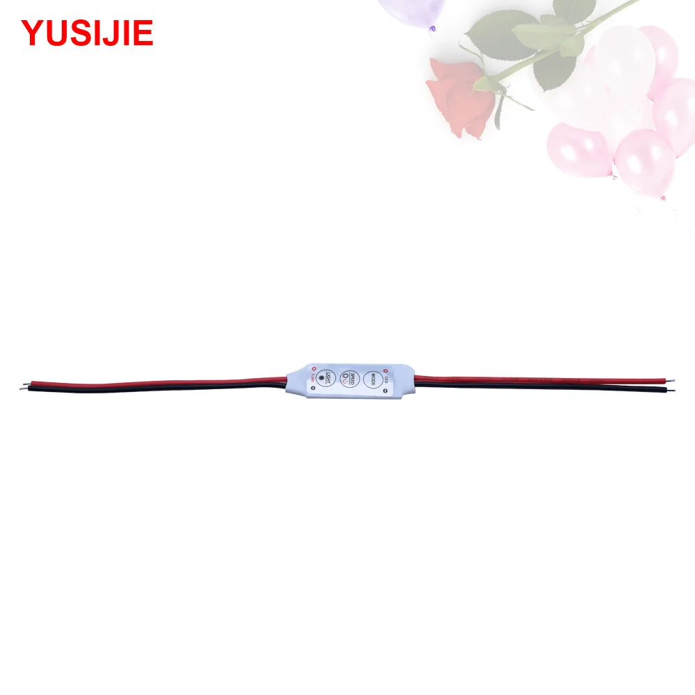 YUSIJIE-429 Button Adjustable LED Mini Strobe Module Breathing Flash Pilot Light Fast Flashing 10-24V Voltage