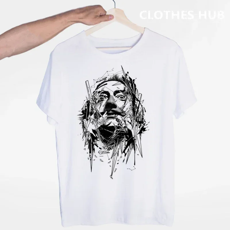 Salvadore Dali Tribute T-shirt O-Neck Short Sleeves Summer Casual Fashion Unisex Men And Women Tshirt