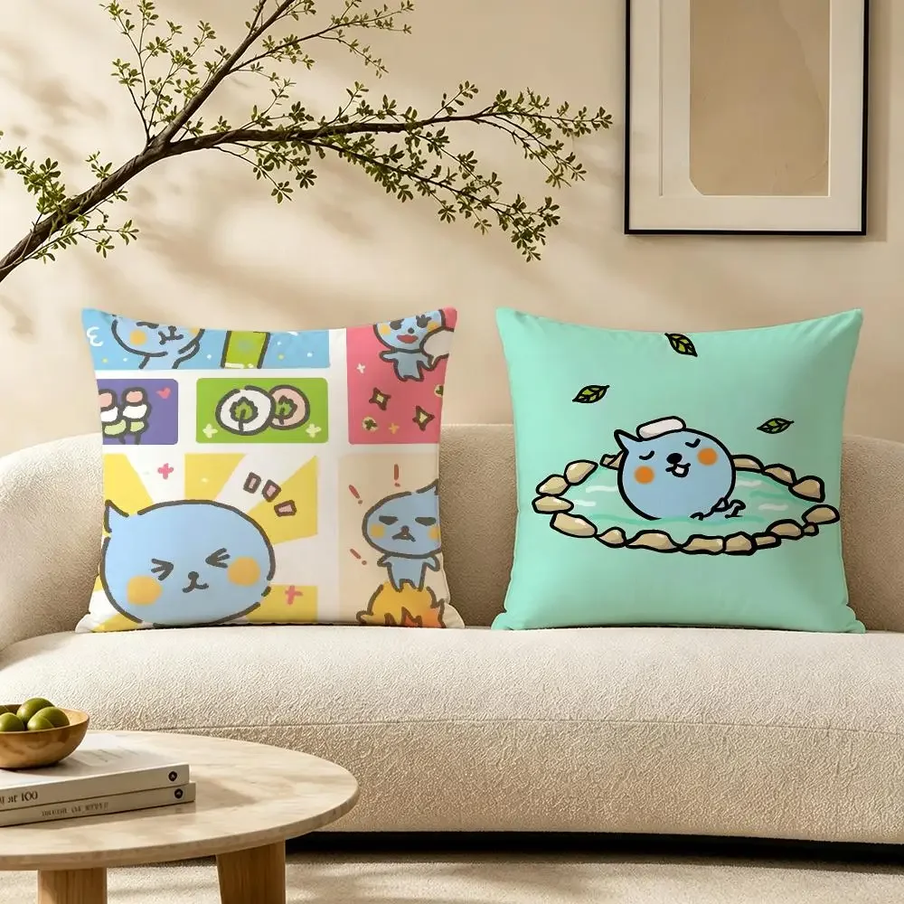 brand Qoo Cushion Cover Pillow Short Plush Warm CreamStylel Cushion for Living Room Bedroom Sofa Ideal for Gifting