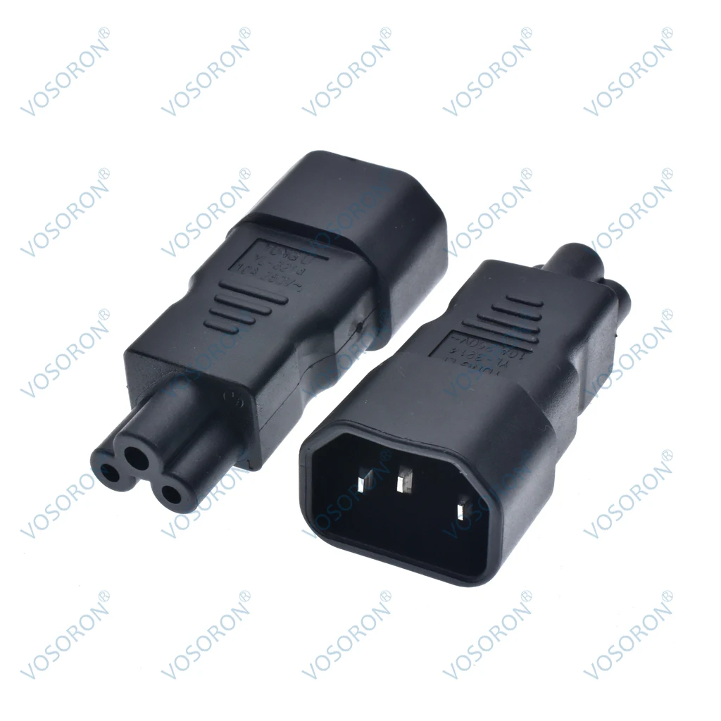 PDU Professional IEC 320 C14 to C5 adapter C5 to C14 AC Power Plug Adapter,C13 Power cables change to C5 Power cable