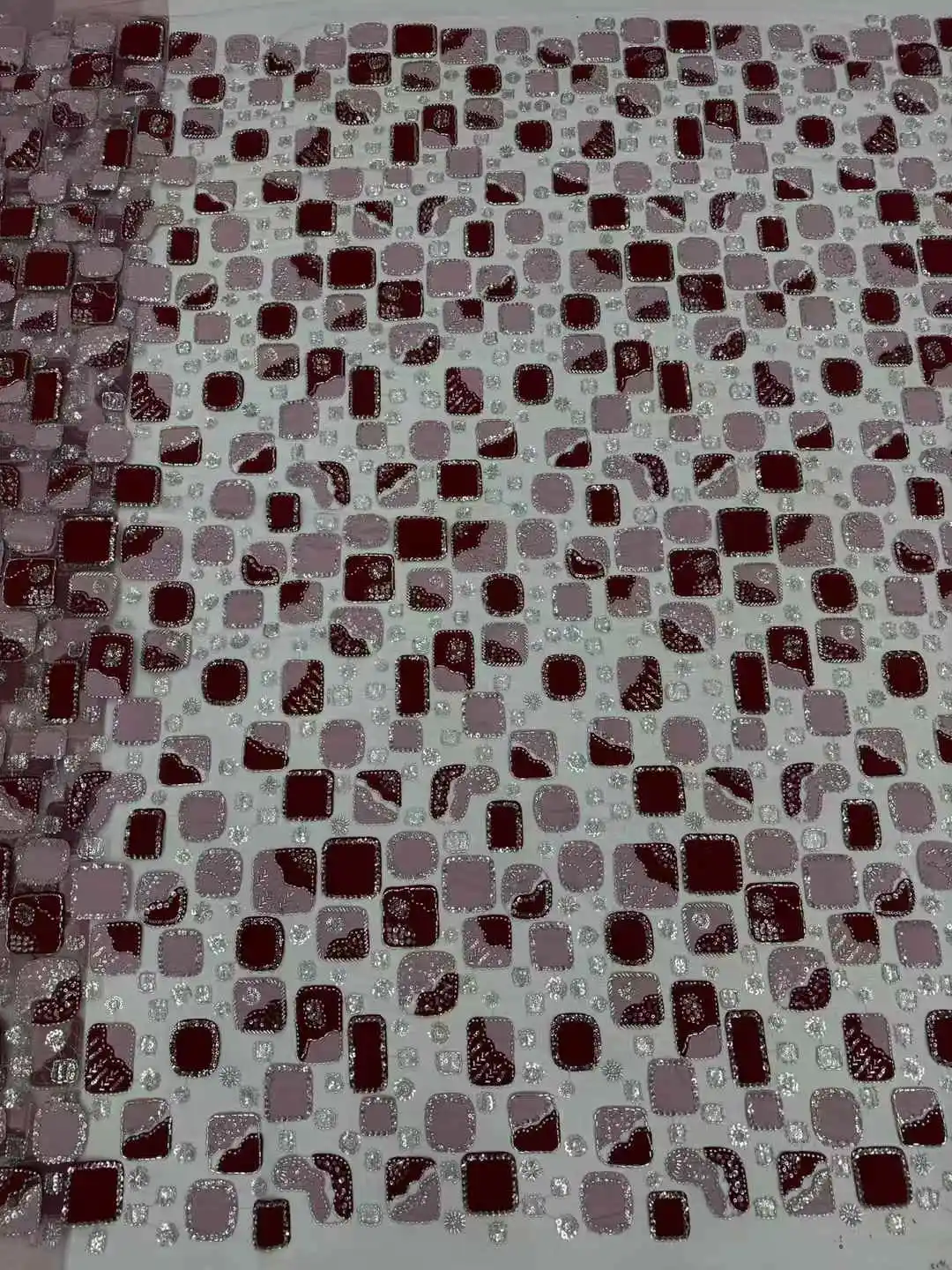 

2025Latest Elegant Best Quality Mixed Colors Luxurious ChiffonTube Lace With Stones fabric For Party Evening Dresses U_Ge6582