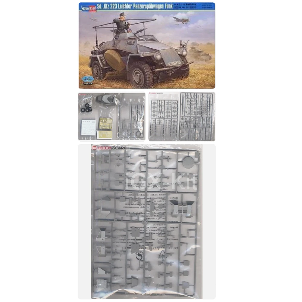 

Hobbyboss 82443 1/35 Scale Sd Kfz 223 Leichter Panzerspahwagen Scout Car Vehicle Hobby Craft Toy Plastic Model Building Kit