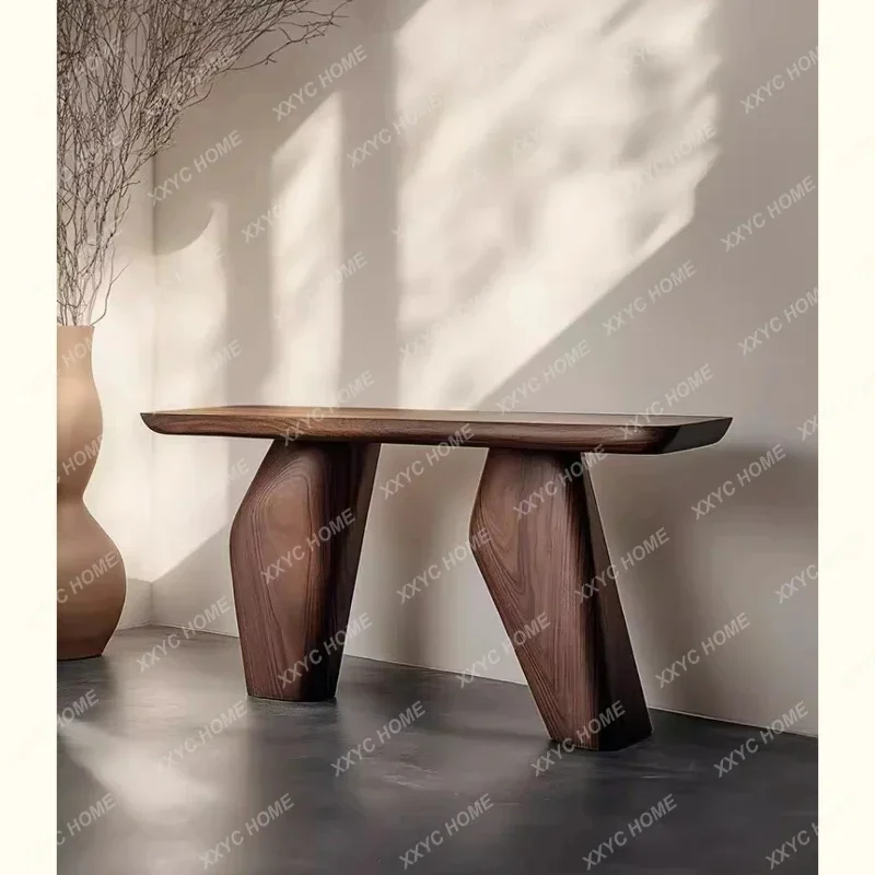 A Table Entry Entrance Table Supply Table Long Strip Case Narrow End Against The Wall Corridor Strip