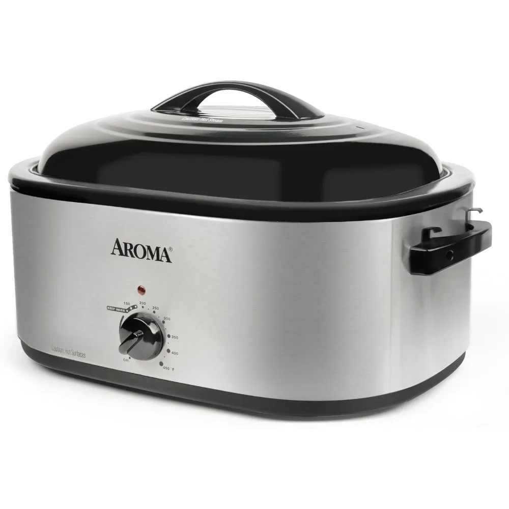 22Qt. Roaster Oven with self basting lid stainless steel