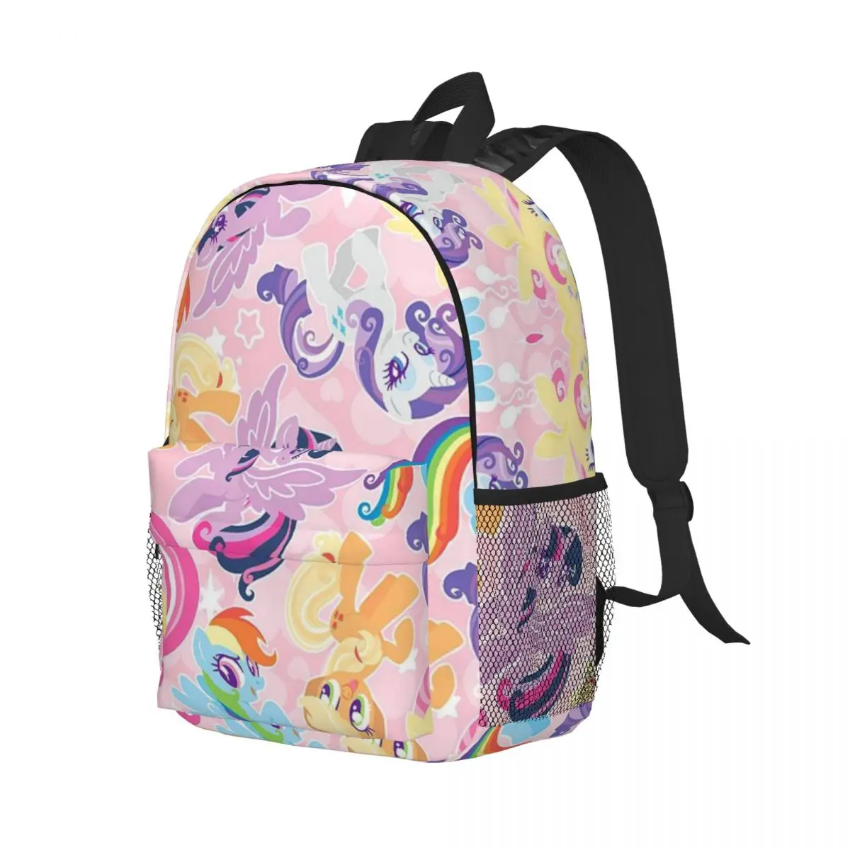 My Little Pony Novo padrão elegante bolsa escolar estampada mochila leve de 15 polegadas