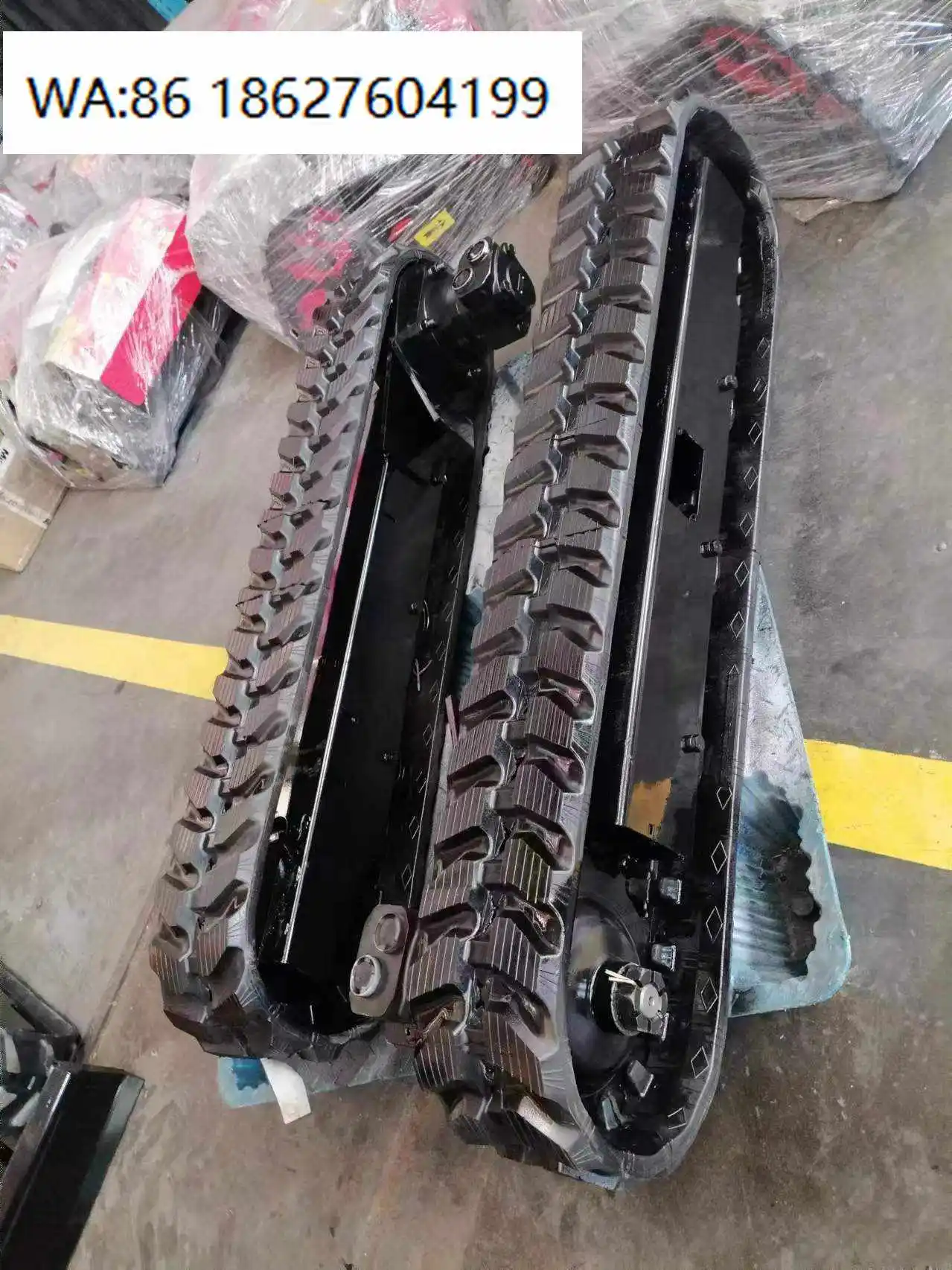 1Ton Small Construction Equipment Crawler Chassis, Complete Rubber Track Undercarriage System Platform for Excavator