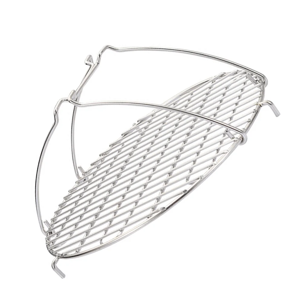 

Air Fryer Handle Shelf Stainless Steel Steamer Rack Round Portable Steaming Tray Multi-function Plate