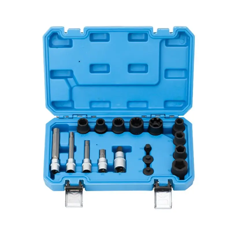 

Brake Pad& Caliper Screw Disassembly Sleeve Tools Included- Master Brake Caliper Tool Set(17Pcs) For BMW