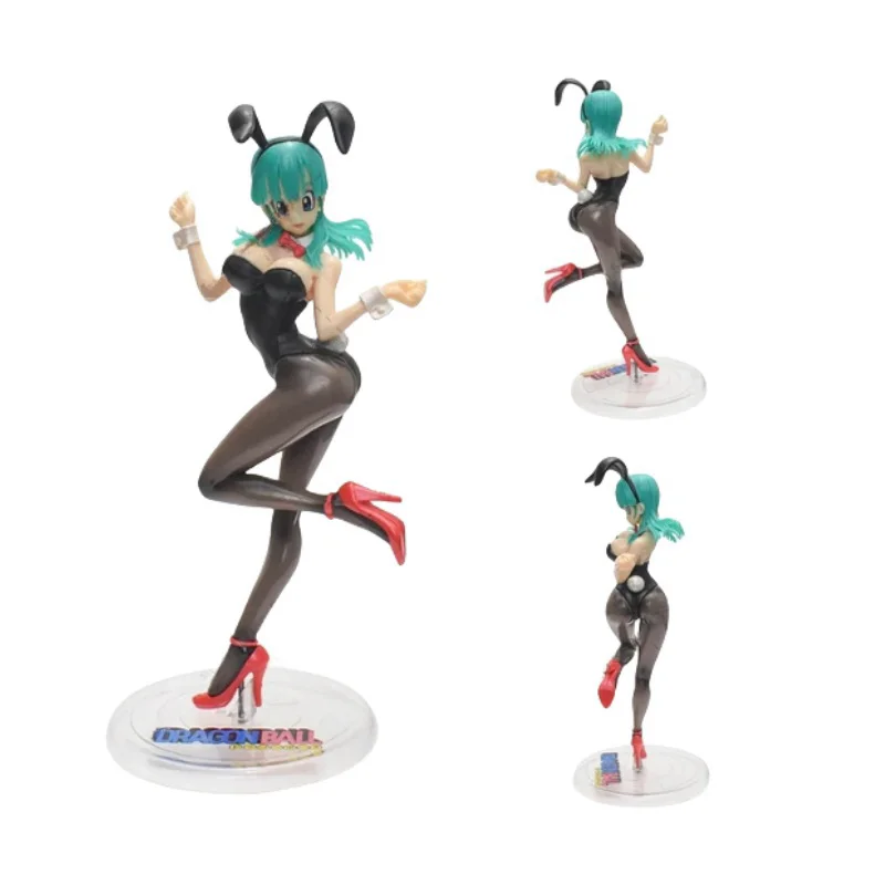 Kawaii DBZ Bunny Girl Bulma Buruma Videl Lunchi Lunch Chichi Android 18 Lazuli Glitter & Glamours Action Anime Figure Model Toys