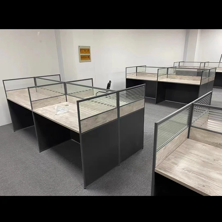 Modern 2 Person Cubicle Computer Office Desk 2 Seater Workstation