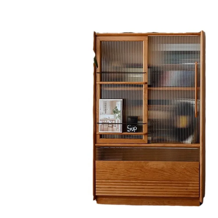 

Side cabinet, next to TV cabinet, locker, entrance, living room, cherry wood, storage