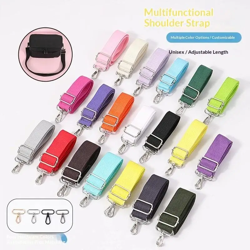 1Pcs 76-145cm Adjustable Women's Handbag Replace Shoulder Straps 38mm Wide Canvas Bag Strap Crossbody Bags Accessories