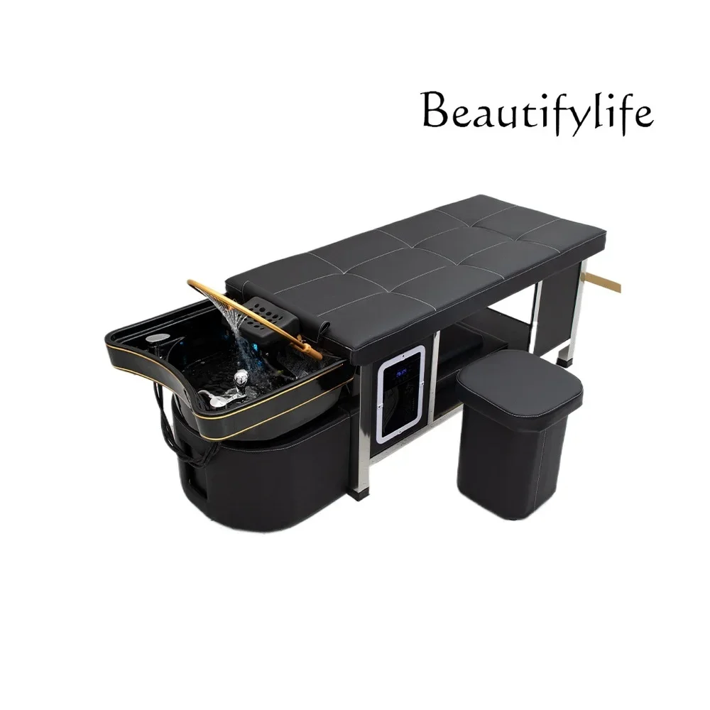 Y Barber Shop Special Beauty Bed Beauty Salon Head Treatment Bed With Fumigation Water Circulation Massage Integrated Bed