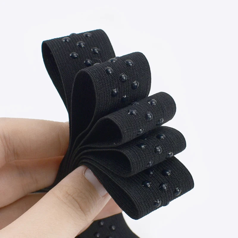 

5/10/20 20-30mm Silicone Elastic Band Black Anti Slip Stretch Bands Bra Strap Sportswear Non-Slip Rubber Belt Sewing Accessories