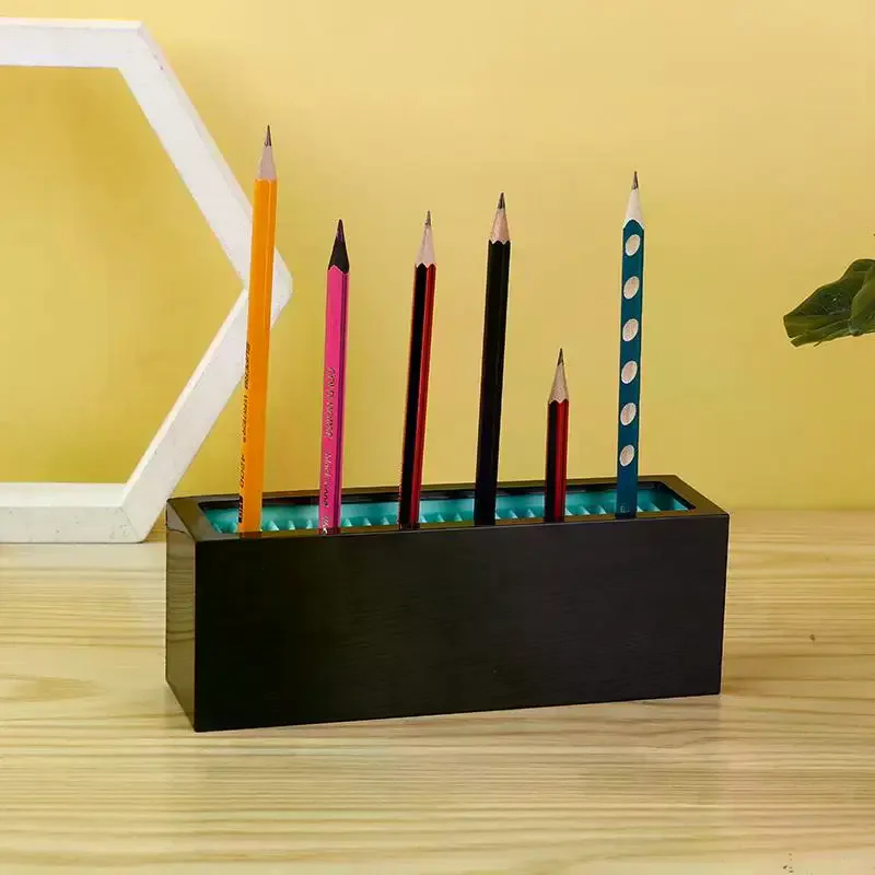 Makeup Brush Holder Organizer Silicone Ventilate Air Drying Rack Horizontal Box Full Size Eyeliner Paint Pen Upright Container