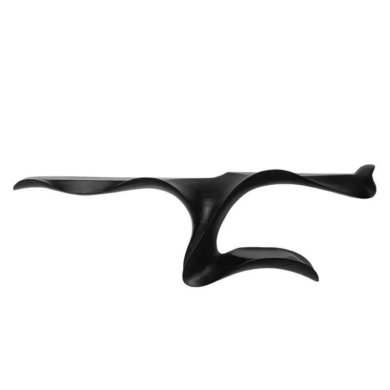 

Silent Style Art Shaped Solid Wood a Long Narrow Table Extremely Narrow Console Tables Wall Storage Rack