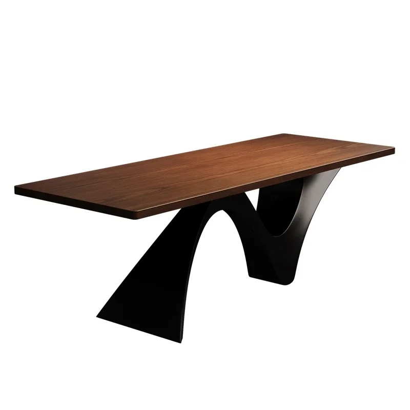 

Для антикварного стиля, обеденный стол из цельного дерева, ретро, прямоугольный чайный столик из ясеня, домашний минималистичный креативный обеденный стол для гостиной