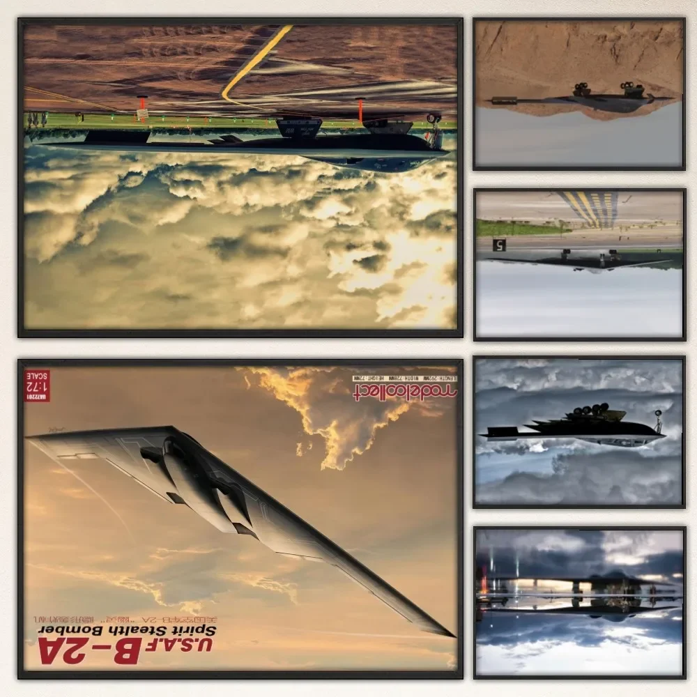 B-21 Bomber Poster Prints Poster Wall Painting Bedroom Living Room Wall Bar Restaurant Sticker Large