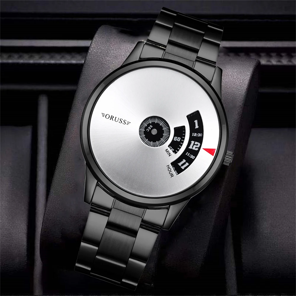 Reloj de hombre de moda con personalidad bonita, nuevo concepto de moda, reloj de hombre duradero de ocio para caballero de negocios