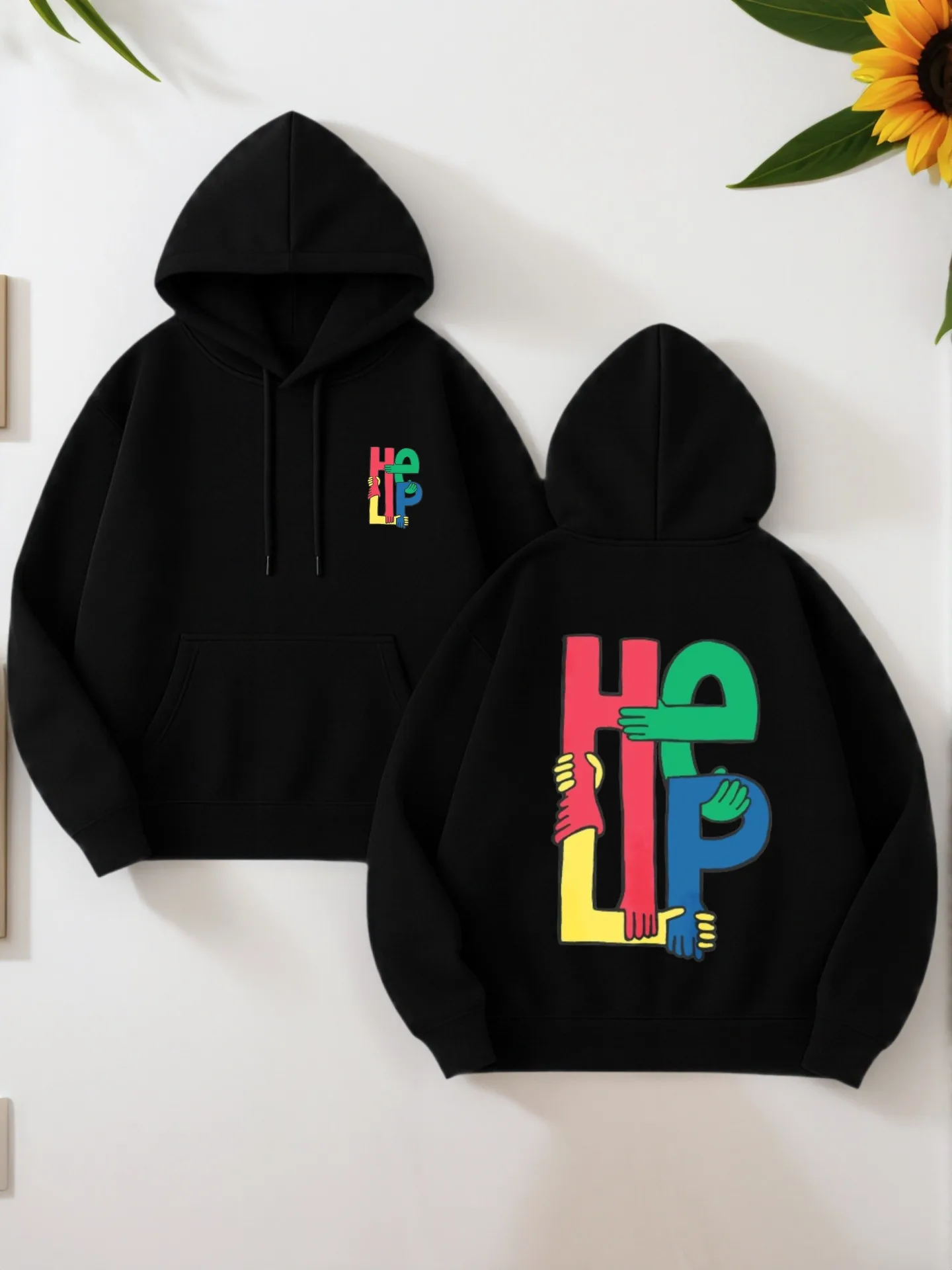 

Мужская толстовка с рисунком, буквенный принт и бант — графический, повседневный стиль, мягкая ткань, для молодых мужчин, для повседневной носки