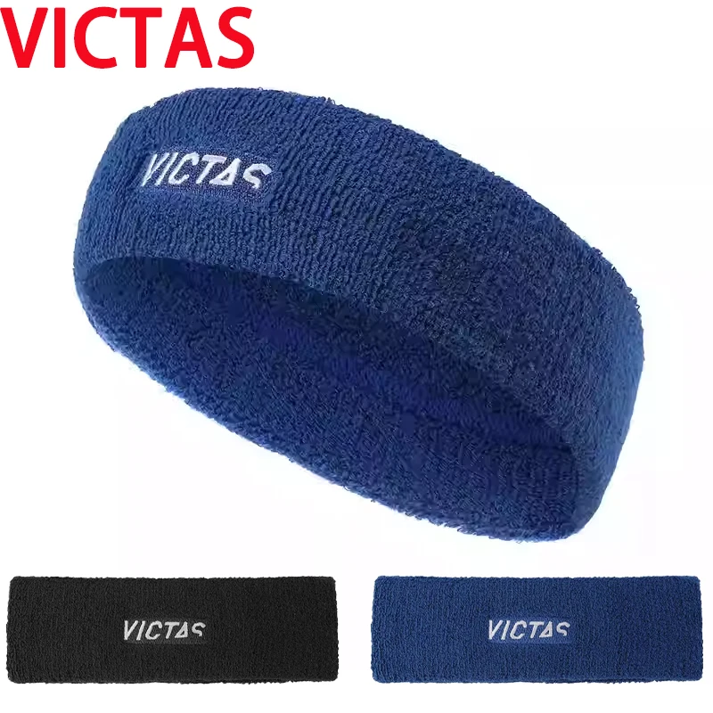 VICTAS أغطية الرأس الرياضية للنساء والرجال عصابة رأس ممتصة للعرق لتنس الطاولة مع شعار مطرز للرياضات الخارجية #1