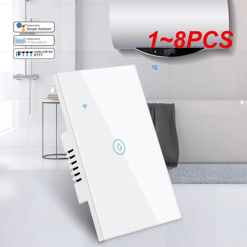 

1~8PCS Standard 20A HomeKit WiFi Boiler Switch Smart Home Automation Water Heater Voice Control By Alexa Home Siri