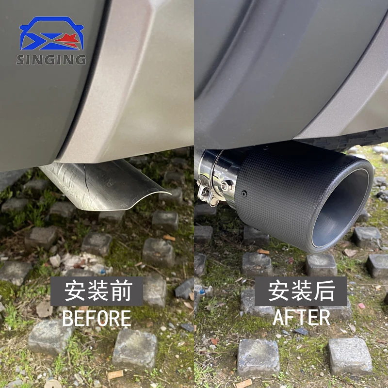 For Toyota Land Cruiser 250 LC250 Prado 2024-2025 Stainless Steel Exhaust Tip Muffler Tail Pipe Decor Cover