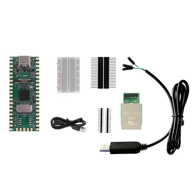 Kit de placa de desarrollo A003 RISC-V Milk-V Duo + puerto RJ45 + descargador STC CV1800B compatible con Linux para entusiastas de Iot jugadores de bricolaje Durab