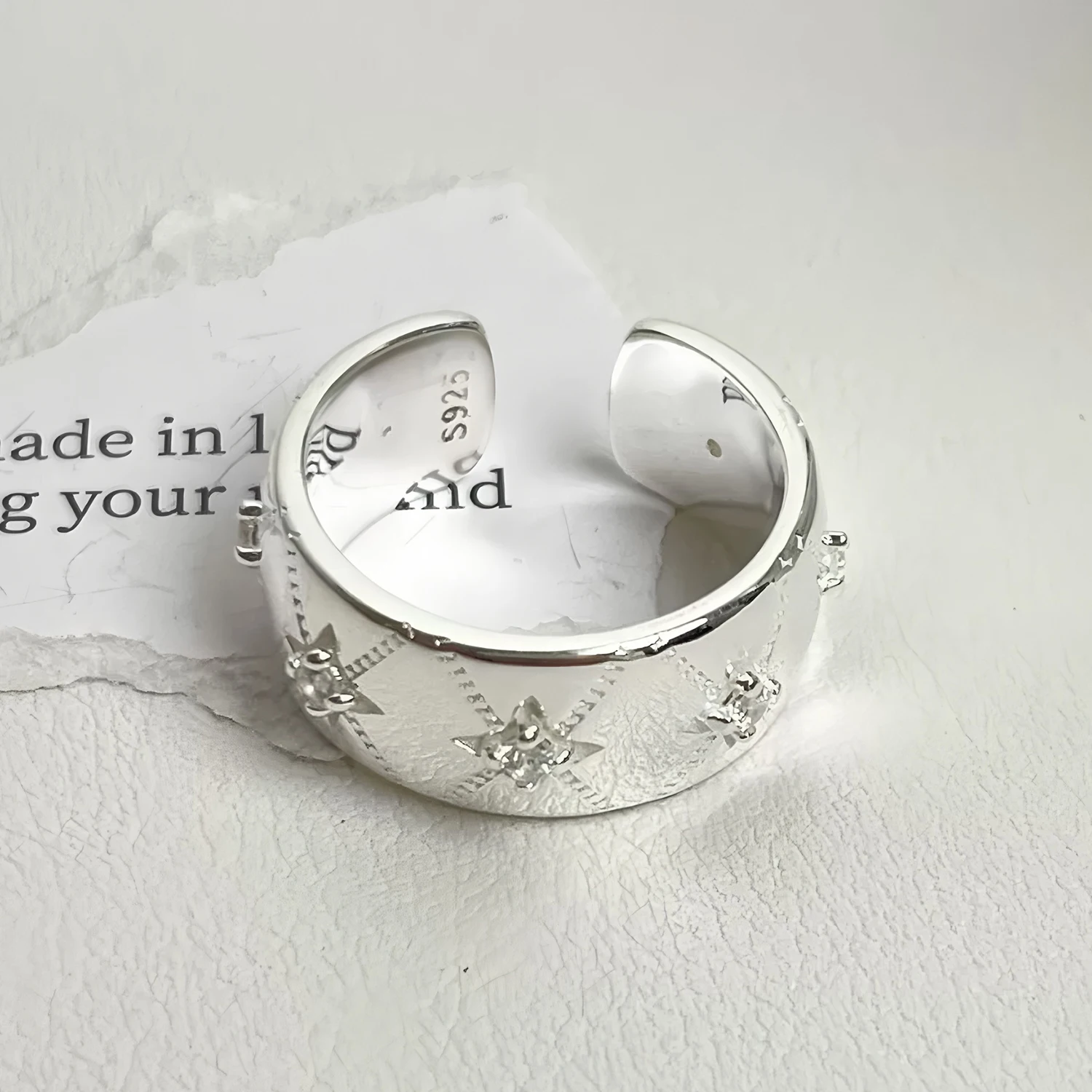 Women's 925 Sterling Silver Tigereye Ring, Retro Versatile Design