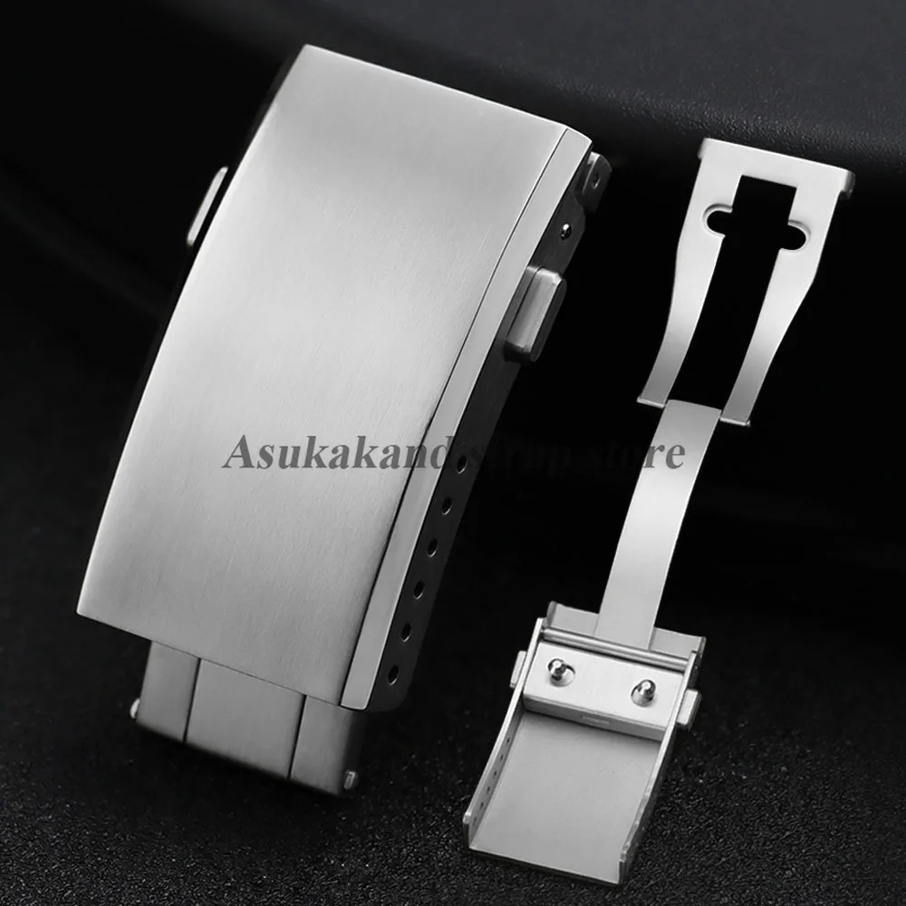 

Застежка-раскладушка для часов 16 мм, 18 мм, 20 мм, 22 мм, из цельной нержавеющей стали, для часов Seiko, аксессуары для ремешков часов