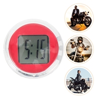 Mini Digital Clock for Dashboard Portable Coin Size Self Adhesive Waterproof Car Clock 12 Hour Format Electronic Watch