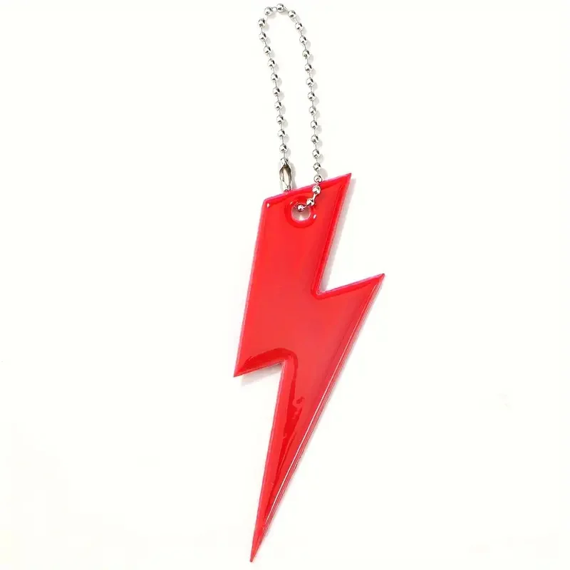 Reflective Keychains, Colorful Lightning Design