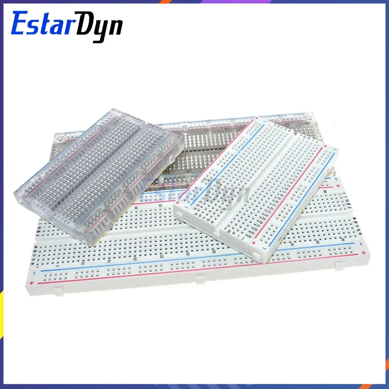 Estardyn MB102 Solderless Breadboard 830/400 Holes PCB Prototyping Board for  DIY Projects High Quality