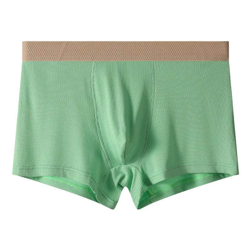 

Мужское нижнее белье, приятные для кожи дышащие трусы-боксеры, молодежные однотонные, простые, модные