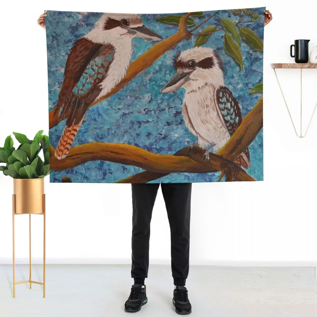 

LAUGHING KOOKABURRAS Throw Blanket Ultra Soft Flannel Fleece Blanket for All Seasons