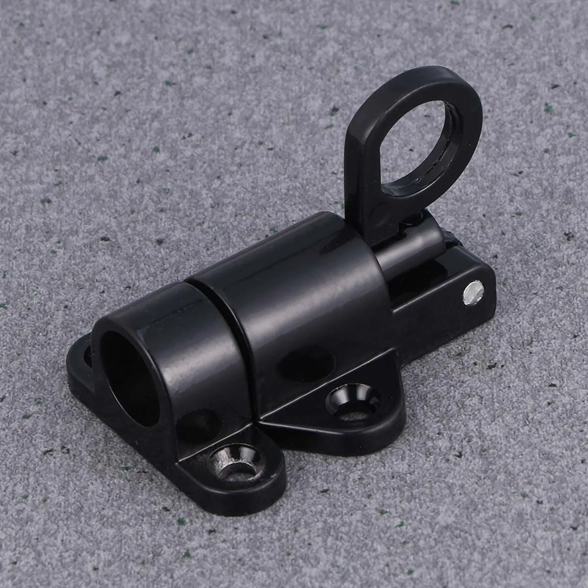 

Aluminum Alloy Bounce Door Bolt Black Spring Pull Ring Self-Closing Automatic Latch Window Gate Security Lock Bounce Door Bolt