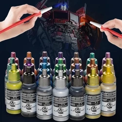 20ml Water-based Environmentally Friendly Metal Paint Hand Action Figure Clay Process Pigment DIY Toy Model Coloring Materials