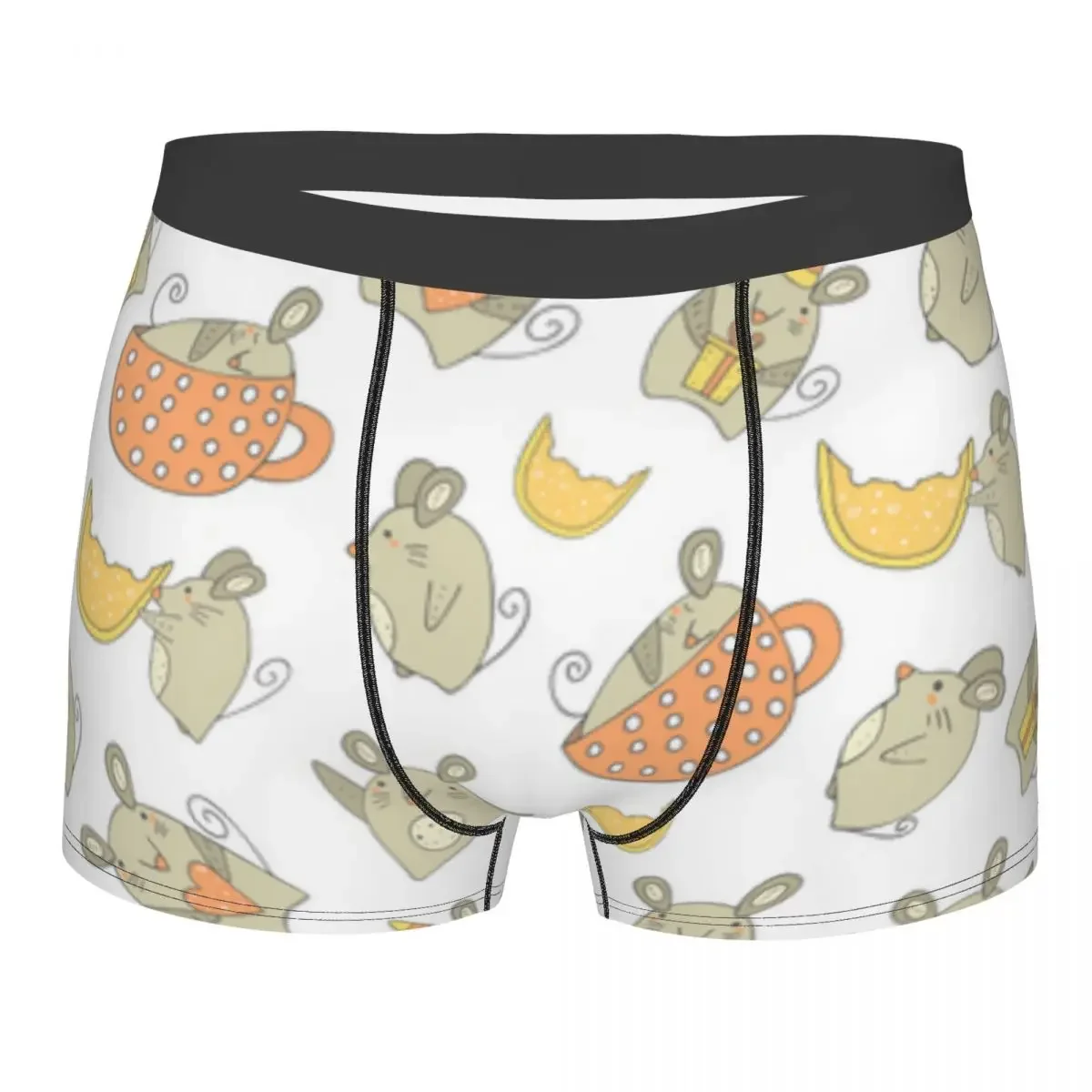 Boxershorts Men Comforable Panties Set Cute Mouse Cheese Underwear Man Boxer