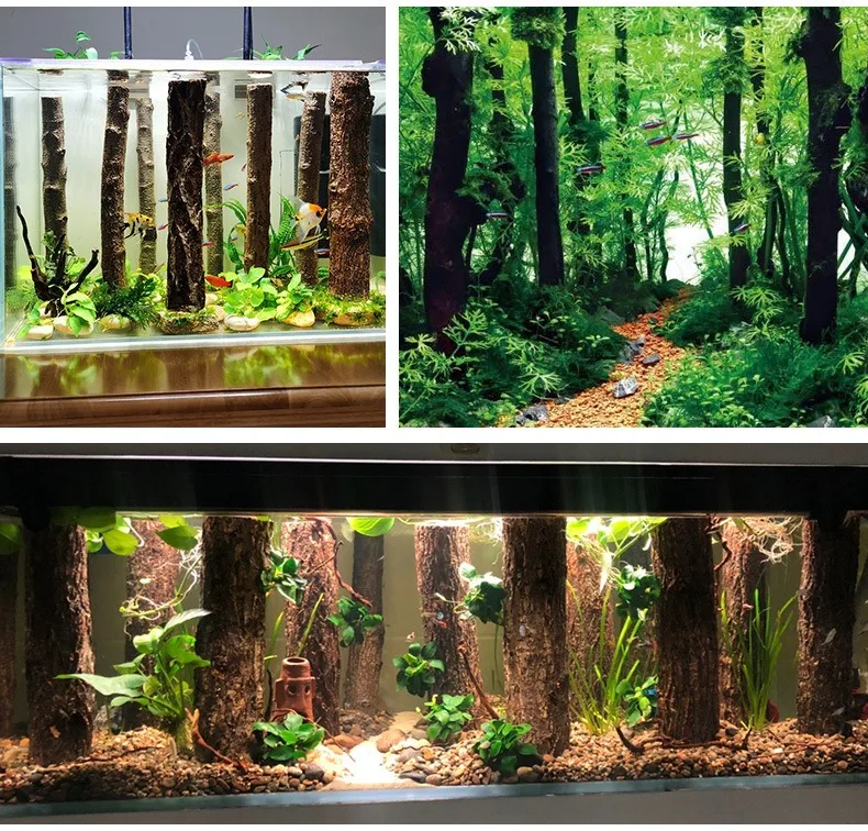 Aquarium Simulation Tree Trunk Driftwood Fish Tank Resin Sinking Wood Aquatic Plant Water Grass Tank Rainforest Landscaping Tree