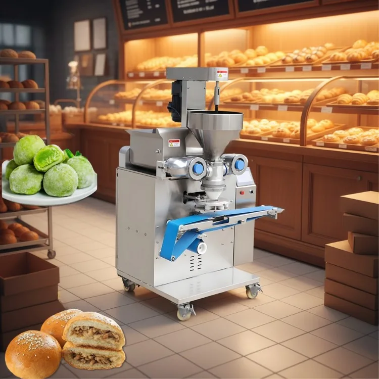Hot Selling Fully Automatic Mochi Stuffing Machine Stainless Steel Stuffing Machine Encrusting Machine for Small Business