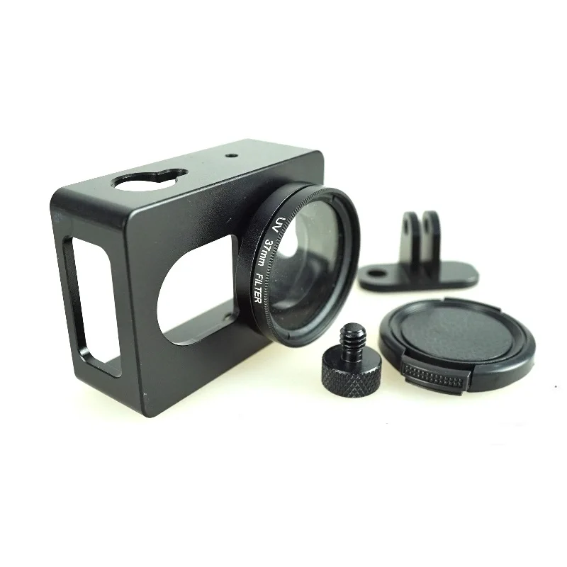 Fro Xiaomi Yi 1 akcesoria do aparatu z filtrem/osłona/metalowa kamera ze stopu Aluminium