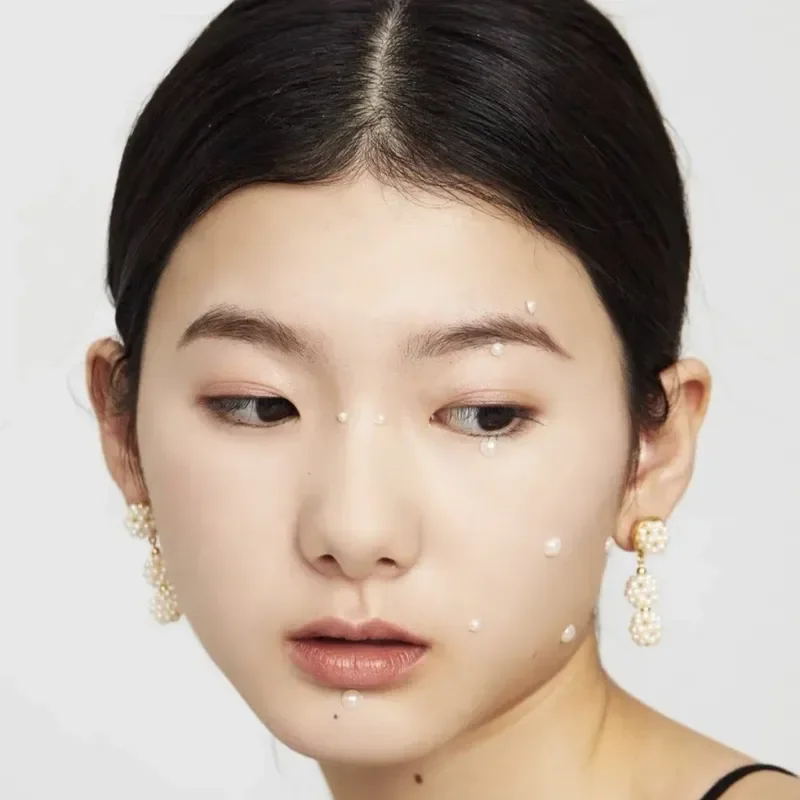 Fairy high-end pearl long earrings, lantern flower ball temperament earrings ins versatile personality exaggerated earrings
