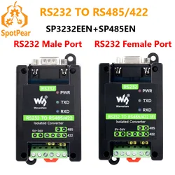 Industrial-grade RS232 to RS485/422 Active Digital Isolated Serial Converter SP3232EEN SP485EN Chips