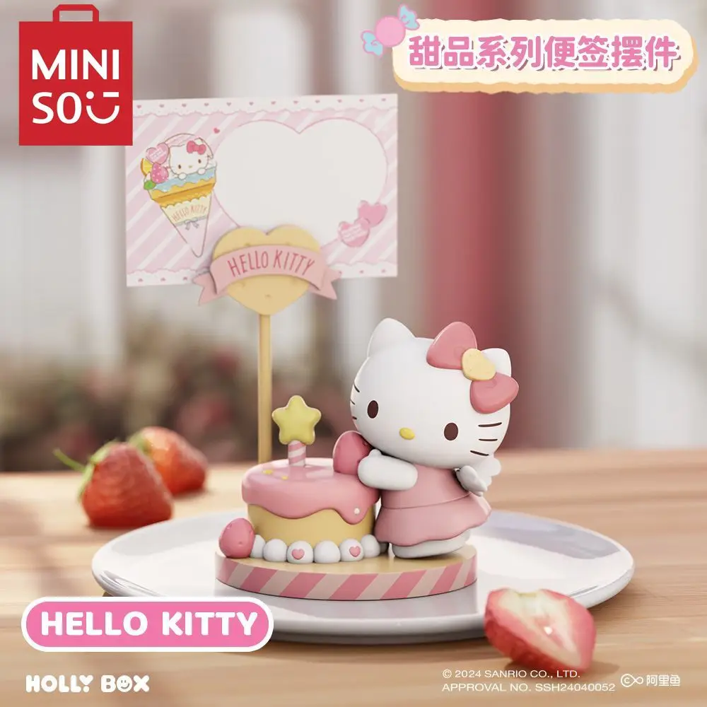 

MINISO Sanrio Series Dessert Ornament Decoration HelloKitty Pacha Dog Cute Girl Gift Kitty Birthday Cake Decoration