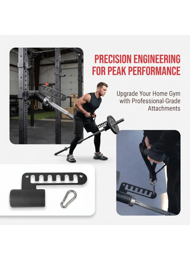 Fitness Landmine Aufsatz aus Stahl, Multifunktionales Gym-Zubehör für Kniebeugenständer, Kreuzheben, Rudern, Heimtraining und Fitnessgeräte – Detail 4