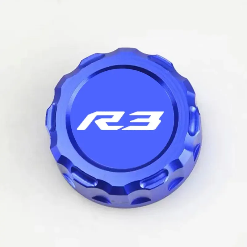 Para YAMAHA YZFR3 YZF R3 YZF-R3 2015-2024 accesorios CNC de motocicleta tapa de cubierta de depósito maestro de cilindro de líquido de frenos trasero